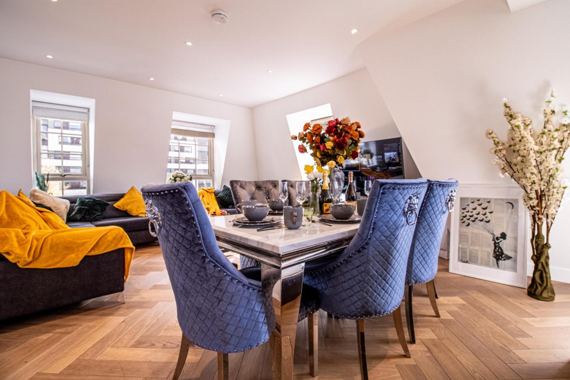 Elegant 3-Bedroom Penthouse In Marble Arch 70 Londres Exterior foto